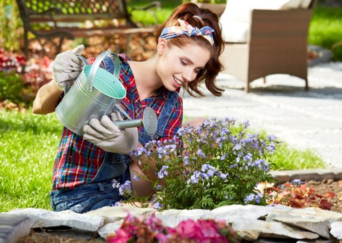 A neat low-maintenance garden makeover in the Raynes Park area